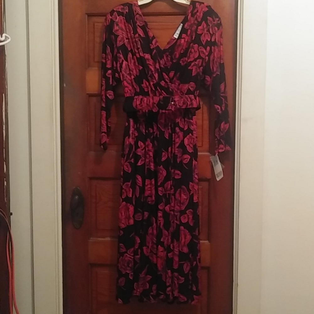 Vintage Red & Black Dress